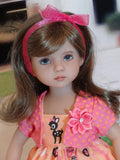 Peachy Deer - dress, jacket, tights and shoes for Little Darling Doll or 33cm BJD