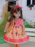 Peachy Deer - dress, jacket, tights and shoes for Little Darling Doll or 33cm BJD