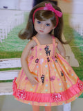 Peachy Deer - dress, jacket, tights and shoes for Little Darling Doll or 33cm BJD