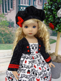 Peek A Boo Mickey - dress, jacket, hat, socks & shoes for Little Darling Doll or 33cm BJD
