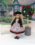 Peek A Boo Mickey - dress, jacket, hat, socks & shoes for Little Darling Doll or 33cm BJD