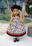Peek A Boo Mickey - dress, jacket, hat, socks & shoes for Little Darling Doll or 33cm BJD