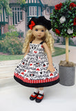 Peek A Boo Mickey - dress, jacket, hat, socks & shoes for Little Darling Doll or 33cm BJD