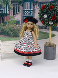 Peek A Boo Mickey - dress, jacket, hat, socks & shoes for Little Darling Doll or 33cm BJD