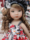 Penguin Parade - dress, hat, socks & shoes for Little Darling Doll or 33cm BJD