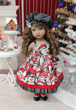 Penguin Parade - dress, hat, socks & shoes for Little Darling Doll or 33cm BJD