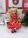 Peppermint Forest - dress, tights & shoes for Little Darling Doll or 33cm BJD