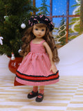 Peppermint Stick - dress, jacket, beret, socks & shoes for Little Darling Doll or 33cm BJD