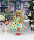 Perfect Pear - dress, hat, socks & shoes for Little Darling Doll or 33cm BJD