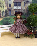 Perfectly Plaid - dress, hat, tights & shoes for Little Darling Doll or 33cm BJD