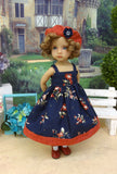 Persimmon Bouquet - dress, jacket, beret, socks & shoes for Little Darling Doll or 33cm BJD