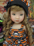 Pet Cemetery - dress, hat, tights & shoes for Little Darling Doll or 33cm BJD