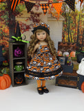 Pet Cemetery - dress, hat, tights & shoes for Little Darling Doll or 33cm BJD