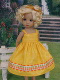 Petite Pineapple - dress & sandals for Little Darling Doll