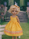 Petite Pineapple - dress & sandals for Little Darling Doll