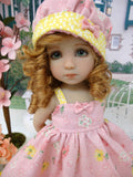 Piggy Bank - dress, hat, tights & shoes for Little Darling Doll or 33cm BJD