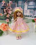 Piggy Bank - dress, hat, tights & shoes for Little Darling Doll or 33cm BJD