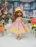 Piggy Bank - dress, hat, tights & shoes for Little Darling Doll or 33cm BJD