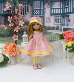 Piggy Bank - dress, hat, tights & shoes for Little Darling Doll or 33cm BJD