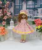Piggy Bank - dress, hat, tights & shoes for Little Darling Doll or 33cm BJD