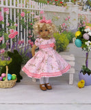 Pink Bunny - dress, tights & shoes for Little Darling Doll or 33cm BJD
