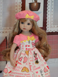 Pink Minnie - dress, hat, socks & shoes for Little Darling Doll or 33cm BJD