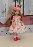 Pink Minnie - dress, hat, socks & shoes for Little Darling Doll or 33cm BJD