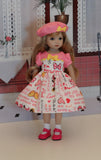 Pink Minnie - dress, hat, socks & shoes for Little Darling Doll or 33cm BJD