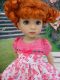 Pink Piggy - dress, socks & shoes for Little Darling Doll or 33cm BJD
