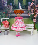 Pink Piggy - dress, socks & shoes for Little Darling Doll or 33cm BJD