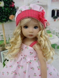 Pink Rosebud - dress, hat, socks & shoes for Little Darling Doll or other 33cm BJD