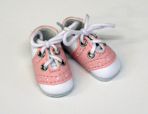 Saddle Shoes - Pink & White