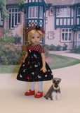 Plaid Scottie - dress, hat, tights & shoes for Little Darling Doll or 33cm BJD