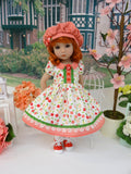 Playday Floral - dress, hat, socks & shoes for Little Darling Doll or 33cm BJD
