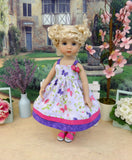 Playful Butterflies - dress & sandals for Little Darling Doll or 33cm BJD