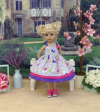 Playful Butterflies - dress & sandals for Little Darling Doll or 33cm BJD