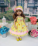 Playful Kitten - dress, hat, tights & shoes for Little Darling Doll or 33cm BJD