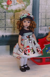Playful Penguins - dress, hat, tights & shoes for Little Darling Doll or 33cm BJD
