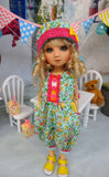 Playful Spring - romper, hat & sandals for Little Darling Doll or 33cm BJD