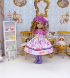 Playful Unicorn - dress, hat, tights & shoes for Little Darling Doll or 33cm BJD