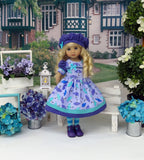 Playing in Puddles - dress, hat, tights & shoes for Little Darling Doll or 33cm BJD