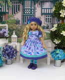 Playing in Puddles - dress, hat, tights & shoes for Little Darling Doll or 33cm BJD