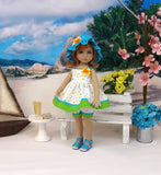Playtime Stars - babydoll top, shorts, hat & sandals for Little Darling Doll or 33cm BJD
