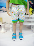 Playtime Stars - babydoll top, shorts, hat & sandals for Little Darling Doll or 33cm BJD
