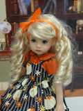 Plentiful Pumpkins - dress, blouse, tights & shoes for Little Darling Doll or 33cm BJD