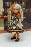 Plentiful Pumpkins - dress, blouse, tights & shoes for Little Darling Doll or 33cm BJD
