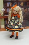 Plentiful Pumpkins - dress, blouse, tights & shoes for Little Darling Doll or 33cm BJD