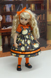 Plentiful Pumpkins - dress, blouse, tights & shoes for Little Darling Doll or 33cm BJD