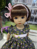 Plum Perfect - dress, tights & shoes for Little Darling Doll or other 33cm BJD
