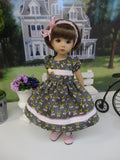 Plum Perfect - dress, tights & shoes for Little Darling Doll or other 33cm BJD